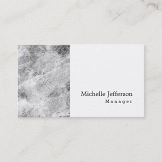 Carte De Visite Unique Style Gris Mur Blanc Moderne Plat Simple