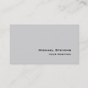 Carte De Visite Unique tendance gris clair professionnel