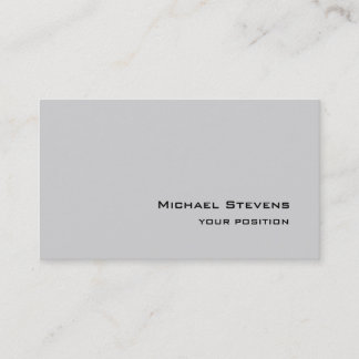 Carte De Visite Unique tendance gris clair professionnel