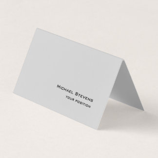 Carte De Visite Unique tendance gris clair professionnel