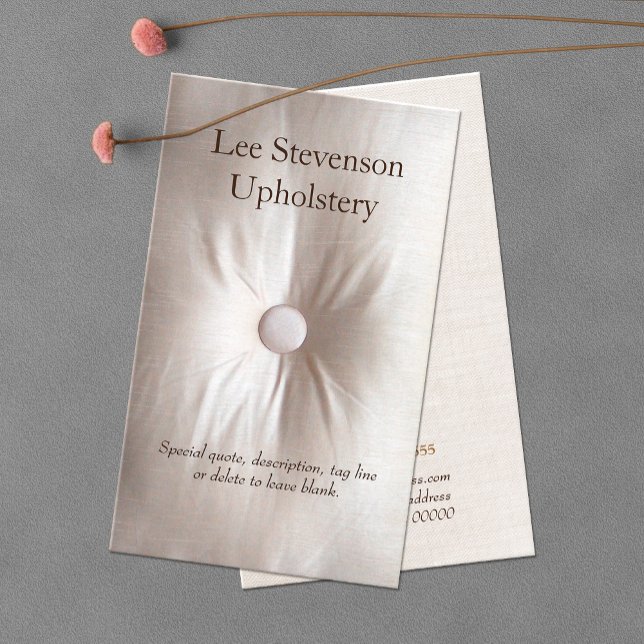Carte de visite Upholsterer (Créateur téléchargé)