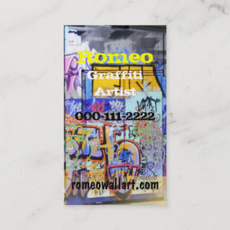 Carte de visite urbain de graffiti