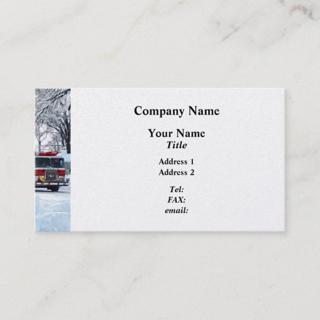 Carte De Visite Urgence hivernale (Devant)