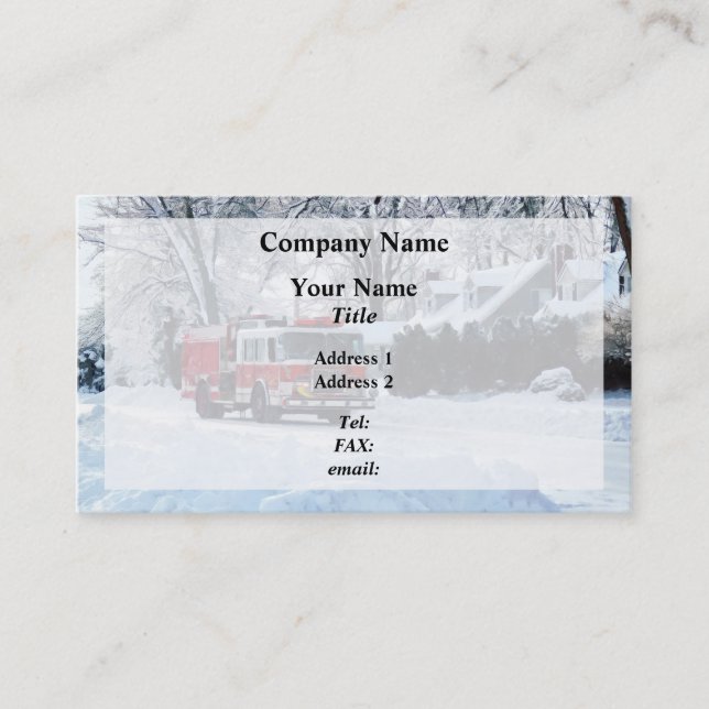 Carte De Visite Urgence hivernale (Devant)