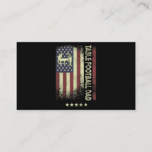 Carte De Visite USA American Flag Table Football Papa