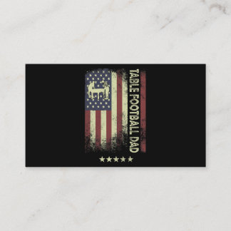Carte De Visite USA American Flag Table Football Papa