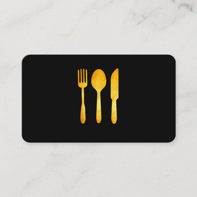Carte De Visite Ustensiles de cuisine (Devant)