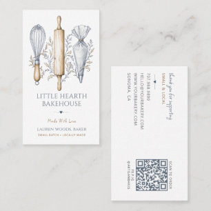 Carte De Visite Ustensiles de cuisson Boulangerie Pâtisserie Chef 