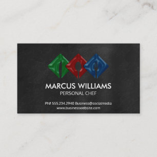 Carte De Visite Ustensiles de restaurant   Restaurant gastronomiqu