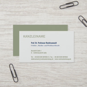 Carte De Visite Utilisation professionnelle claire moderne