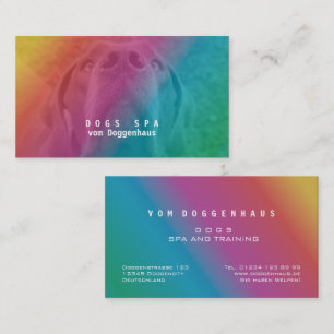 Carte De Visite Utiliser votre propre image arc-en-ciel fantaisie