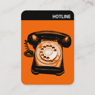 Carte De Visite V En-tête - Photo - Ligne directe - Orange