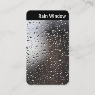 Carte De Visite V En-tête - Pluie sur une fenêtre