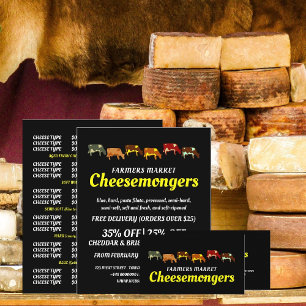 Carte De Visite Vaches à pâturage, Cheesemonger