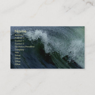 Carte De Visite Vague de la nature