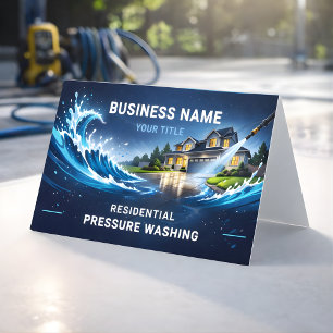Carte De Visite Vague de nettoyage sous pression résidentiel moder