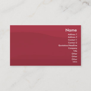Carte De Visite Vague Rubyred - affaires