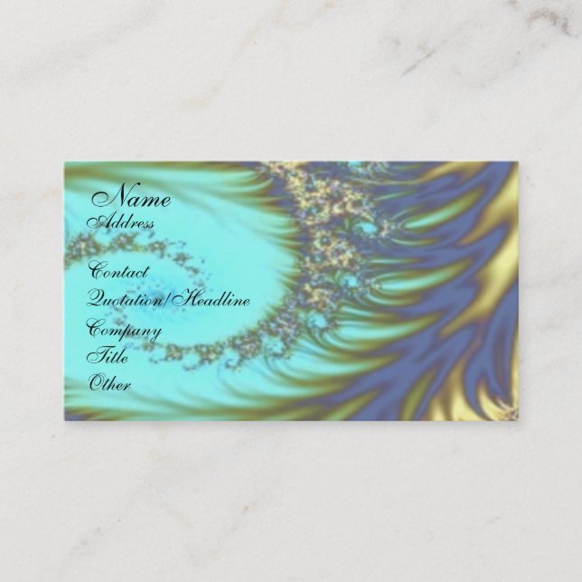 Carte De Visite Vagues (Devant)