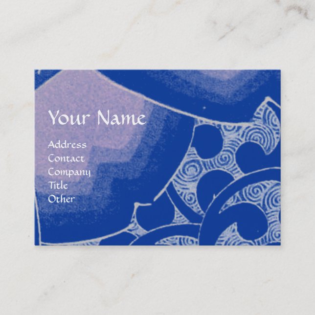 CARTE DE VISITE VAGUES (Devant)