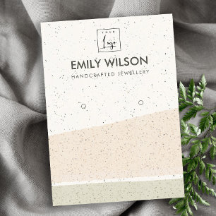 CARTE DE VISITE VAGUES CÉRAMIQUES BLANCHES ABSTRAITES ÉCRASSER AFF