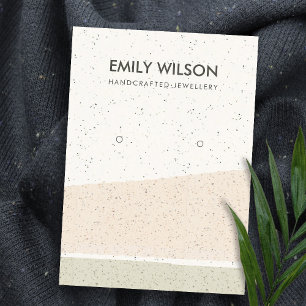 CARTE DE VISITE VAGUES CÉRAMIQUES BLANCHES ABSTRAITES ÉCRASSER AFF