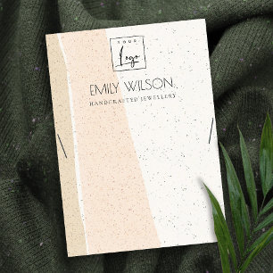 CARTE DE VISITE VAGUES CÉRAMIQUES BLEUES ABSTRAITES LARGE DE COUCH