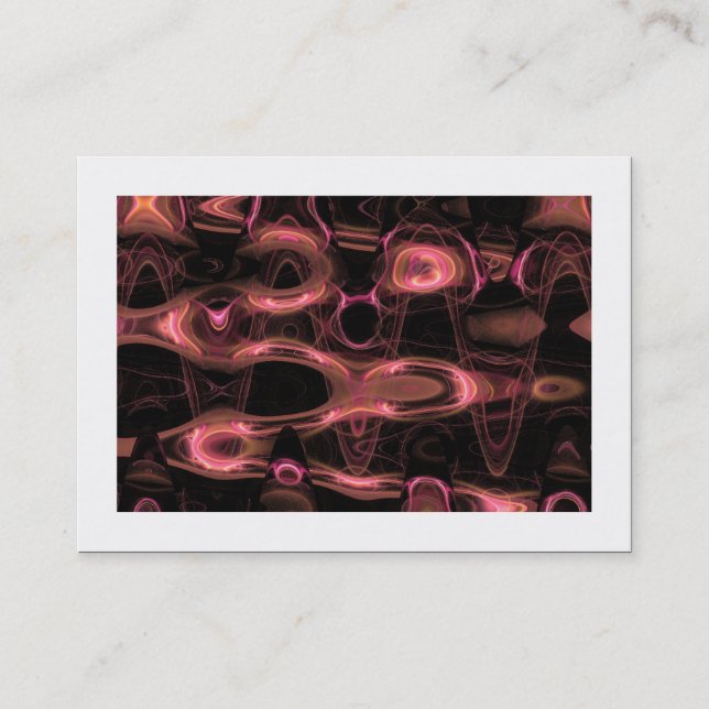 Carte De Visite Vagues fractales 01 (bordé) (Devant)