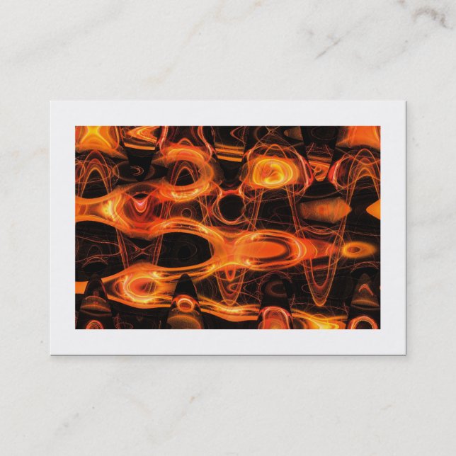 Carte De Visite Vagues fractales 02 (bordé) (Devant)