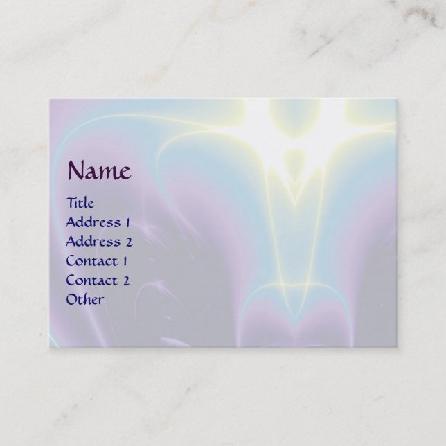 CARTE DE VISITE VAGUES LÉGÈRES (Devant)