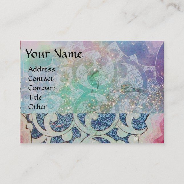 Carte De Visite VAGUES, lumineuses, vibrantes (Devant)