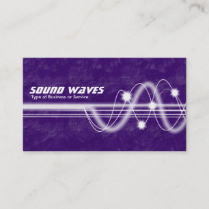 Carte De Visite Vagues sonores - Terre violette
