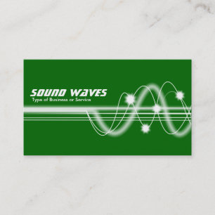 Carte De Visite Vagues sonores - Vert herbe