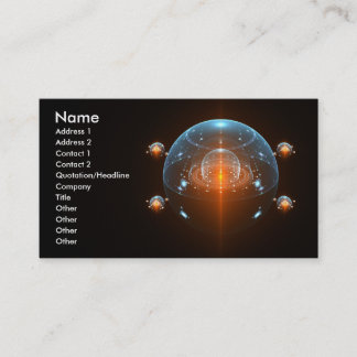 Carte De Visite Vaisseau spatial de la science-fiction