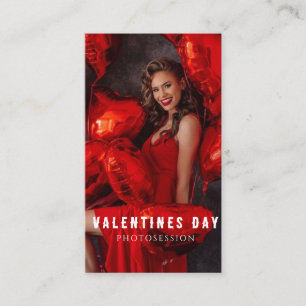 Carte De Visite Valentine's Day Femme Photosession Entreprise C