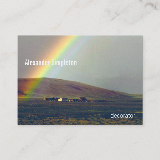 Carte De Visite Vallée de San Luis après pluie (Devant)