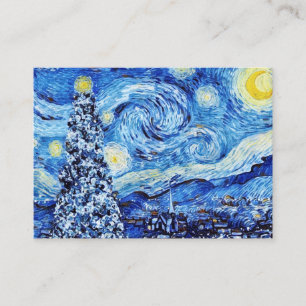Carte De Visite Van Gogh - La Nuit étoilée - White Christmas Busi