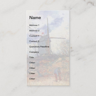 Carte De Visite Van Gogh - Le Moulin de la Galette Moulin à vent