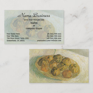 Carte De Visite Van Gogh Panier de Pommes - Nature Morte Classique