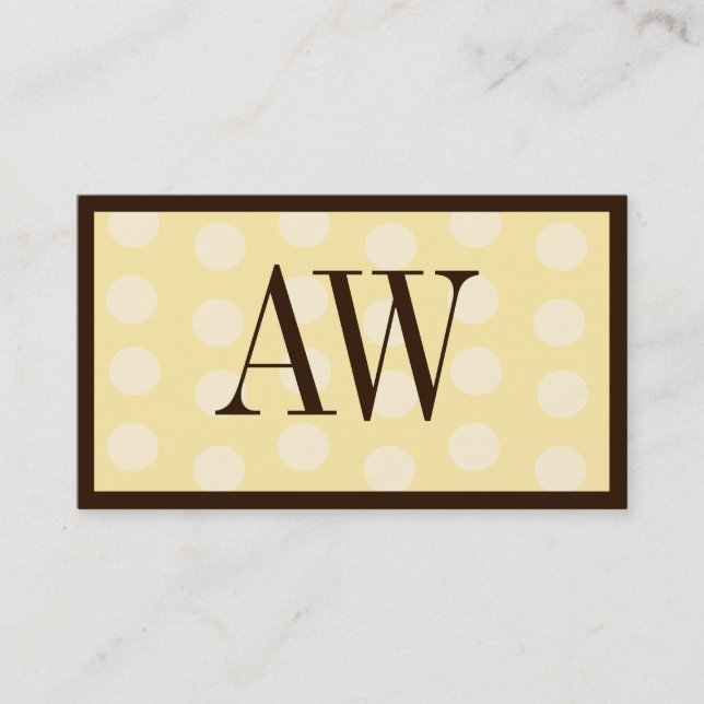 Carte De Visite Vanille (Devant)