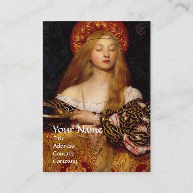 Carte De Visite VANITÉ BEAUTÉ-MODE COSTUME DESIGNER Red Damask (Devant)