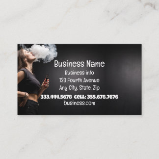 Carte De Visite Vape Smoke Shop Store Cigarette électronique