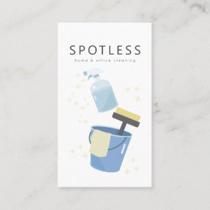 Carte De Visite Vaporisateur Bouteille & Service De Nettoyage Des 