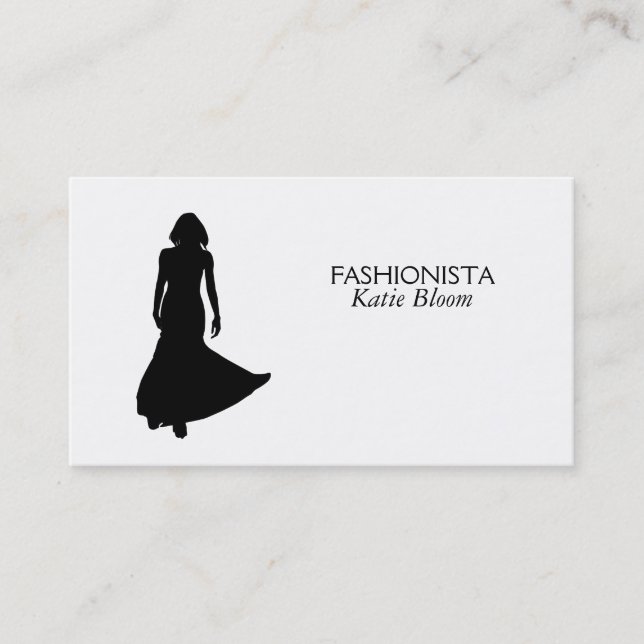 Carte De Visite Variation de mannequin de podium (Devant)