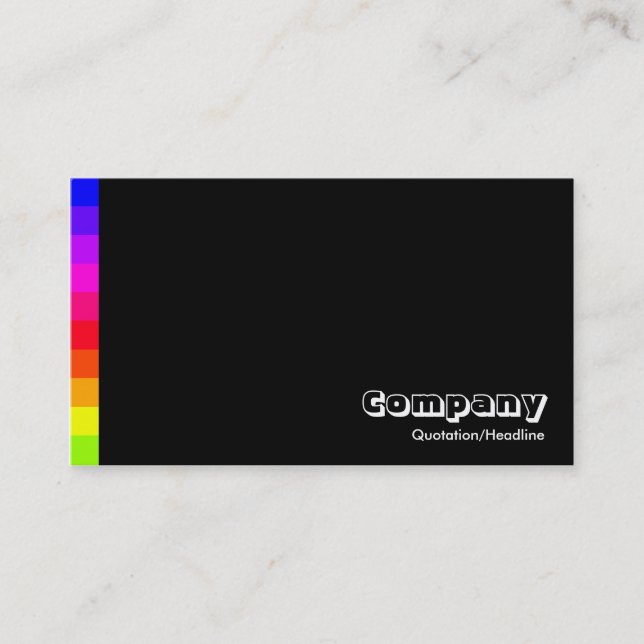 Carte De Visite Variations de couleur III 01a - Noir (Devant)