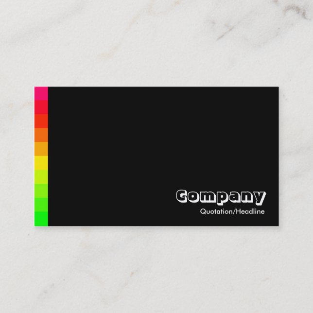 Carte De Visite Variations de couleur III 02a - Noir (Devant)