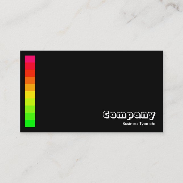Carte De Visite Variations de couleurs IV 02a - Noir (Devant)