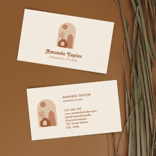 Carte De Visite Vase de poterie Design d'intérieur moderne Décor