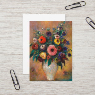 Carte De Visite Vase des fleurs, 1928 par Odilon Redon