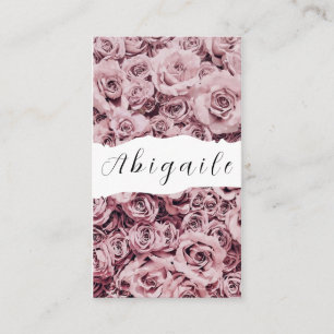 Carte De Visite Vecteur de fleur de plumes Bus Vintage sans joint