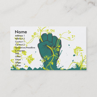 Carte De Visite vecteur de la nature